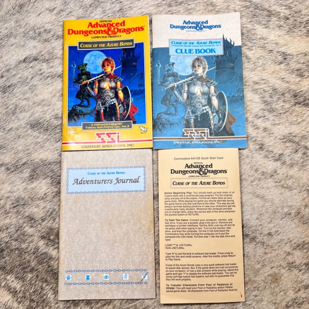 Curse of the Azure Bonds AD&D Dungeons & Dragons by Strategic Simulations